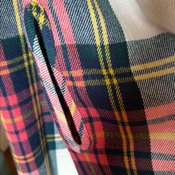 Plaid Multicolor Scarf Wrap With Arm Holes - Picture 3 of 6